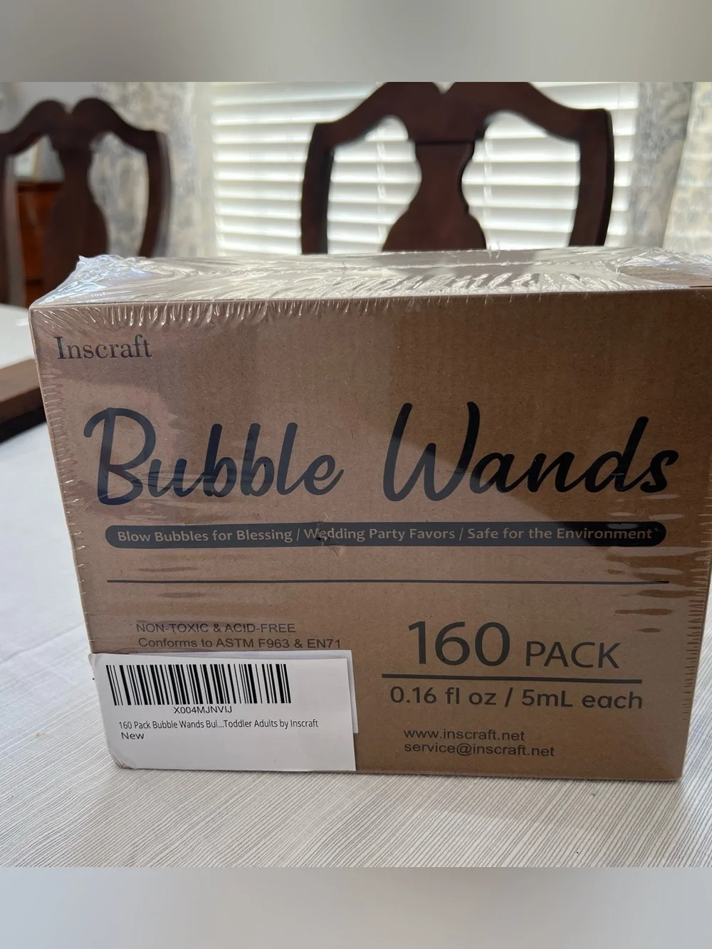 Brown Bubble Wands 160-Pack